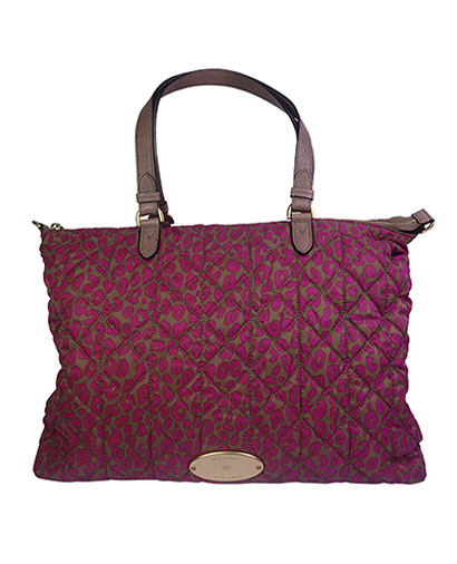 Leopard Rosie Tote, front view
